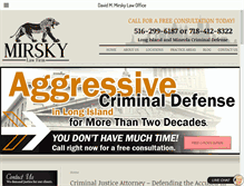 Tablet Screenshot of criminalattorneylongislandny.com
